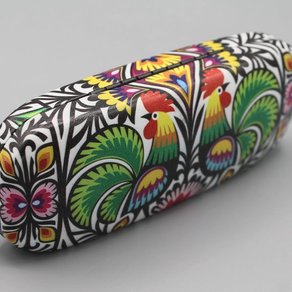 Eyeglasses case cover hard folklore design new - Picture 4 of 6